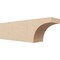 Ekena Millwork 6in. W x 8in. H x 28in. L Huntington Woodgrain TimberThane Rafter Tail, Primed Tan RFTUR06X08X28HUNRCPR - alternate 1